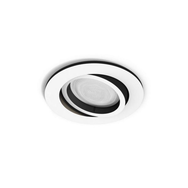 Refletor LED redondo embutido branco Milliskin Philips Hue Detalhe do produto