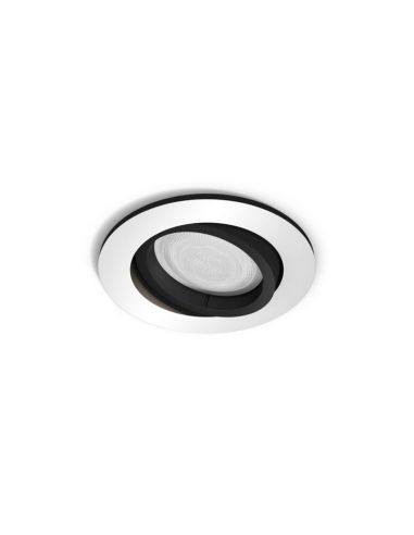 Foco LED empotrable redondo Milliskin aluminio Philips Hue detalle producto