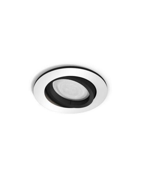 Foco LED empotrable redondo Milliskin aluminio Philips Hue detalle producto