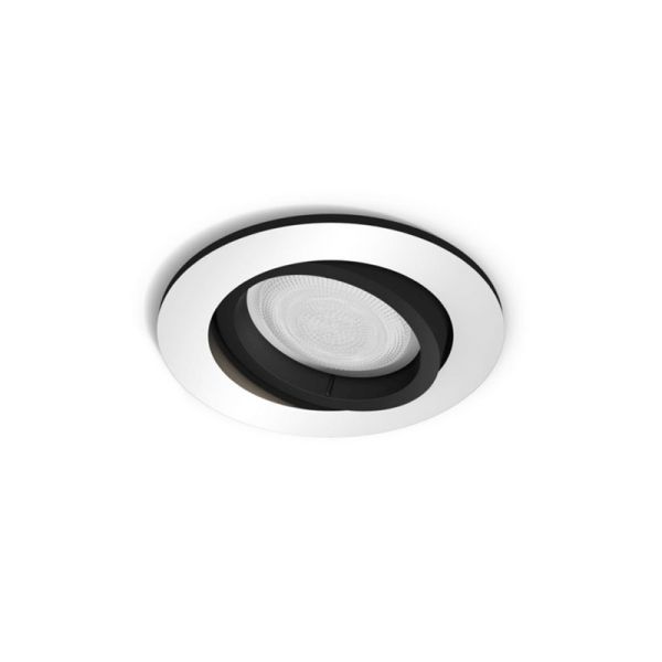 Foco LED empotrable redondo Milliskin aluminio Philips Hue detalle producto