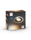Foco LED empotrable redondo Milliskin aluminio Philips Hue caja producto