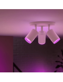 Spot intelligent 3 lumières Fugato allumé | LéonLeds