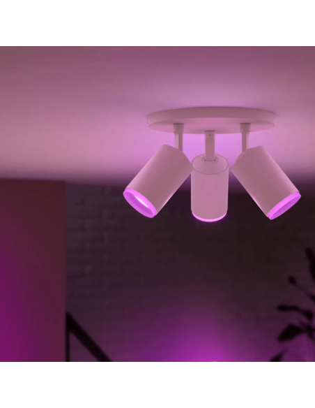 Foco inteligente 3 luces Fugato luz encendida| LeonLeds