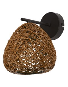 Candeeiro suspenso com riscas de papel PAPER DROP WALL, original e sustentável 1XE27