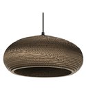 Aplique de pared con pantalla de rayas de papel natural, CARDBOARD DROP, 1xE27​