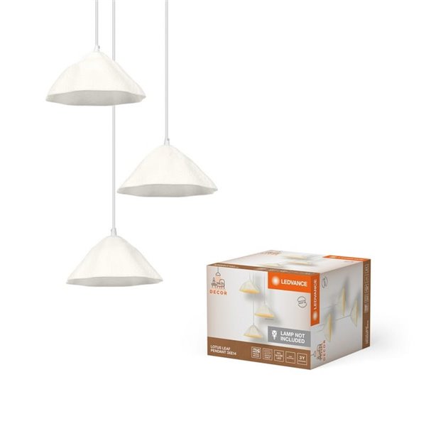 Lámpara de Techo colgante de cartón LOTUS LEAF, estilo y sostenible 3XE14 ​