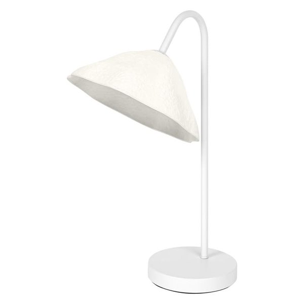 Lámpara de sobremesa con material reciclado LOTUS LEAF TABLE, blanco E14 ​