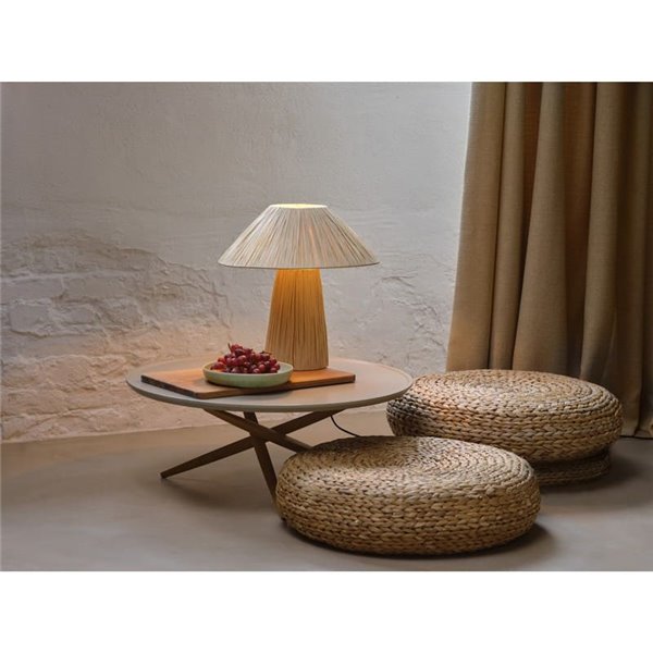 BAMBOO PAPER HUT lampe de table en papier, marron 1XE27