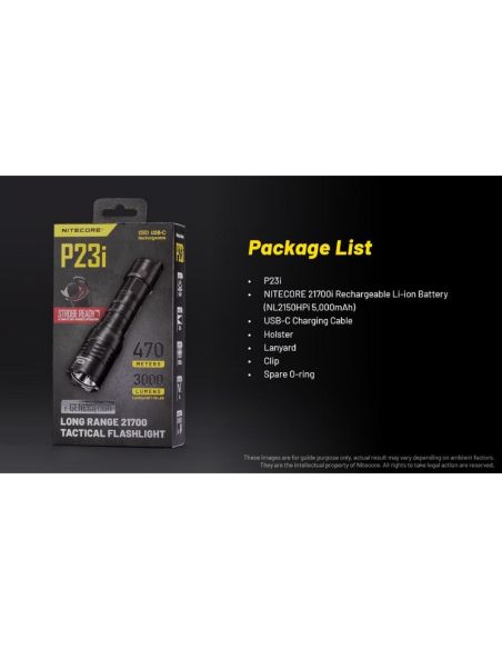 Linterna LED P23i 3000 Lúmenes Potente | LeonLeds