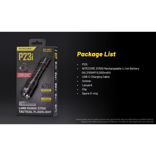 Linterna LED P23i 3000 Lúmenes Potente | LeonLeds