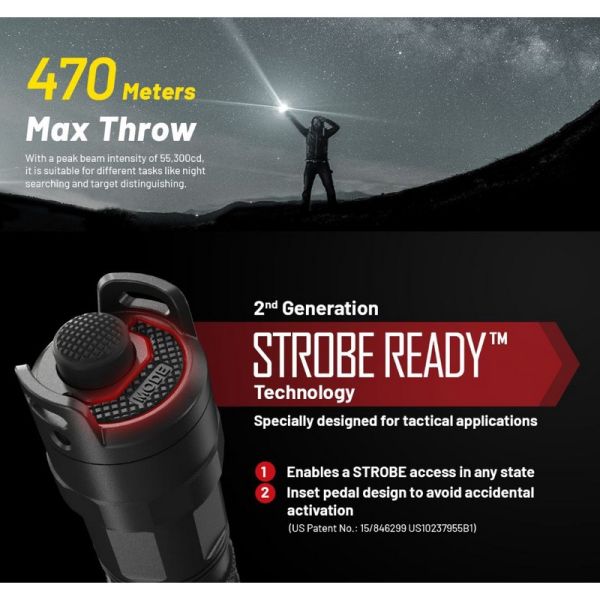 Lampe de poche LED P23i très...