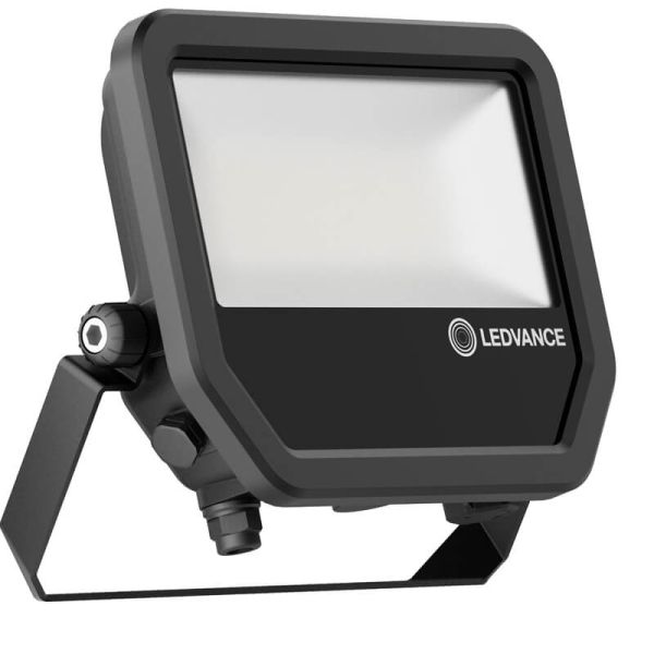 Projecteur LED d'extérieur noir IP66 41W 6000Lm - Performance IK07 durable et efficace FL 50 P 41W 6KLM 865
