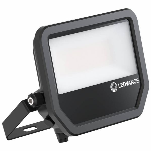 Projecteur LED d'extérieur noir IP66 41W 6000Lm - Performance IK07 durable et efficace FL 50 P 41W 6KLM