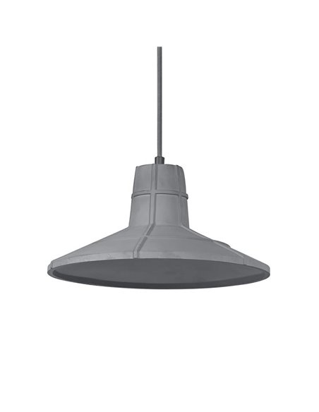 Lámpara colgante tipo campana de hormigón CONCRETE SALA, gris E27