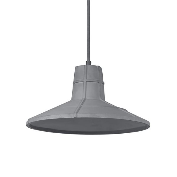 Lámpara colgante tipo campana de hormigón CONCRETE SALA, gris E27