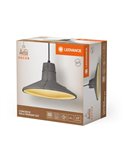 Lámpara colgante tipo campana de hormigón CONCRETE SALA, gris E27