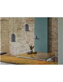 Lámpara colgante tipo campana de hormigón CONCRETE SALA, gris E27