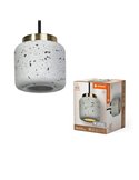 Lámpara colgante redondo de TERRAZZO BALL, 1XGU10 gris