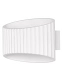 Aplique de pared PLASTER BAND WALL de yeso, blanco 1XE27
