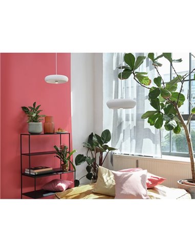 PLASTER PURE PEND suspension minimaliste en plâtre, ronde Ø 300mm, E27