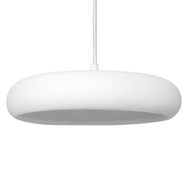 Lámpara colgante de yeso minimalista PLASTER PURE PEND, redondo Ø 300mm, E27