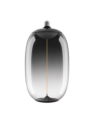 Bombilla LED Vintage 1906 Elipse Oval, con 1 hilo de filamento Smoke, 12W 1800K regulable, E27