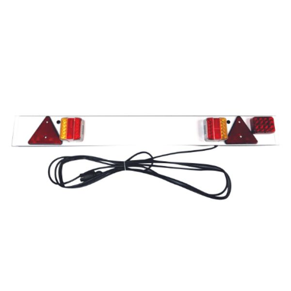 Panel de remolque LED de 4 pies, con luz antiniebla y 2 triángulos reflectantes, cable de 12m