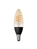 Bombilla LED inteligente E14 de vela, vintage de filamento HueWA, 4.6W 350Lm, De luz blanca cálida a fría