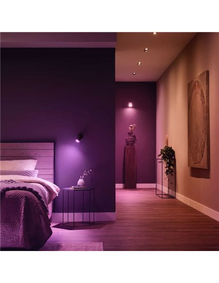 Bombilla inteligente GU10 WHITE AND COLOR HueWCA, 4.2W 400Lm, 2000K-6500K