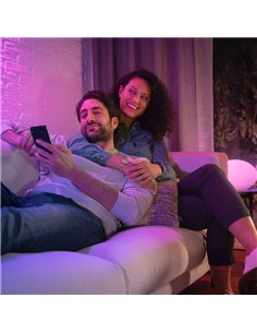 Pacote de 2 lâmpadas inteligentes GU10 BRANCA E COLORIDA HueWCA, 4,2W 400Lm, 2000K-6500K 2