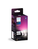 Pack de 2 Bombilla inteligente GU10 WHITE AND COLOR HueWCA, 4.2W 400Lm, 2000K-6500K
