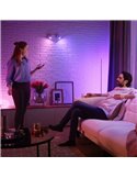 Kit de démarrage 3 ampoules intelligentes GU10 Ambiance blanche et couleur + Hue Bridge, 4,2W 400Lm
