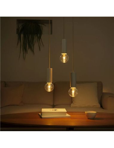 Bombilla inteligente LED Globo G95 E27, LIGHTGUIDE, con tubo interior brillante 2000K-6500K +color