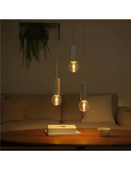 Bombilla inteligente LED Globo G95 E27, LIGHTGUIDE, con tubo interior brillante 2000K-6500K +color