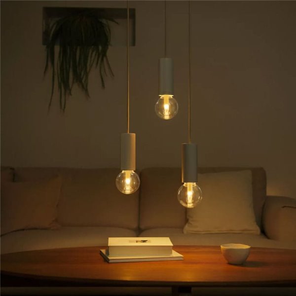 Bombilla inteligente LED Globo G95 E27, LIGHTGUIDE, con tubo interior brillante 2000K-6500K +color