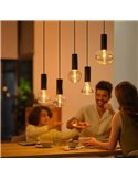 Bombilla inteligente LED Globo G95 E27, LIGHTGUIDE, con tubo interior brillante 2000K-6500K +color