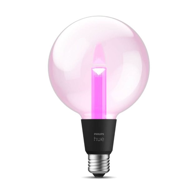 Grande ampoule intelligente G125 E27 Globe LED, LIGHTGUIDE, avec chambre à air lumineuse 2000K-6500K + couleur