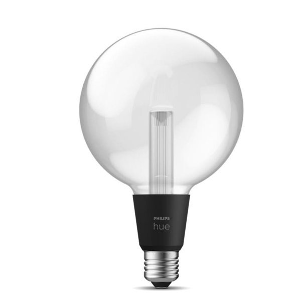 Grande ampoule intelligente G125 E27 Globe LED, LIGHTGUIDE, avec chambre à air lumineuse 2000K-6500K + couleur