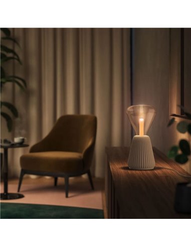 Lâmpada inteligente LED triangular Ø125mm E27, LIGHTGUIDE, com tubo interno brilhante 2000K-6500K +cor