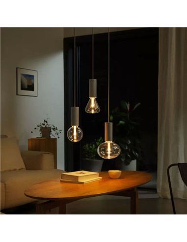 Bombilla inteligente LED Triangular Ø125mm E27, LIGHTGUIDE, con tubo interior brillante 2000K-6500K +color