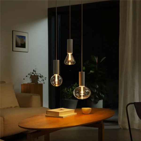Bombilla inteligente LED Triangular Ø125mm E27, LIGHTGUIDE, con tubo interior brillante 2000K-6500K +color