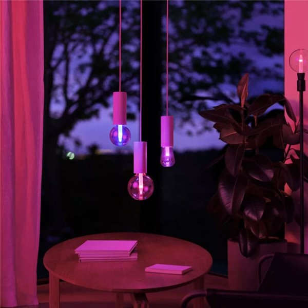 Ampoule LED Edison intelligente ST72 E27 Ø72mm, LIGHTGUIDE, avec tube intérieur lumineux 2000K-6500K +couleur