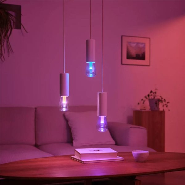 Ampoule intelligente LED Edison ST72 E27 Ø72mm, LIGHTGUIDE, avec tube intérieur lumineux 2000K-6500K +couleur