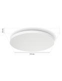 Plafón de techo inteligente LED DATURA Hue slim S, redondo 48W 3300Lm, 2000 - 6500 Hue White Color Ambiance