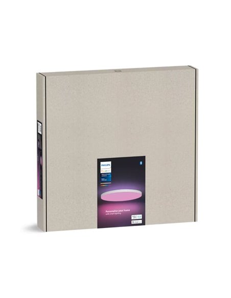 Plafonnier intelligent LED DATURA Hue slim S, rond 48W 3300Lm, 2000 - 6500 Hue Blanc Couleur Ambiance