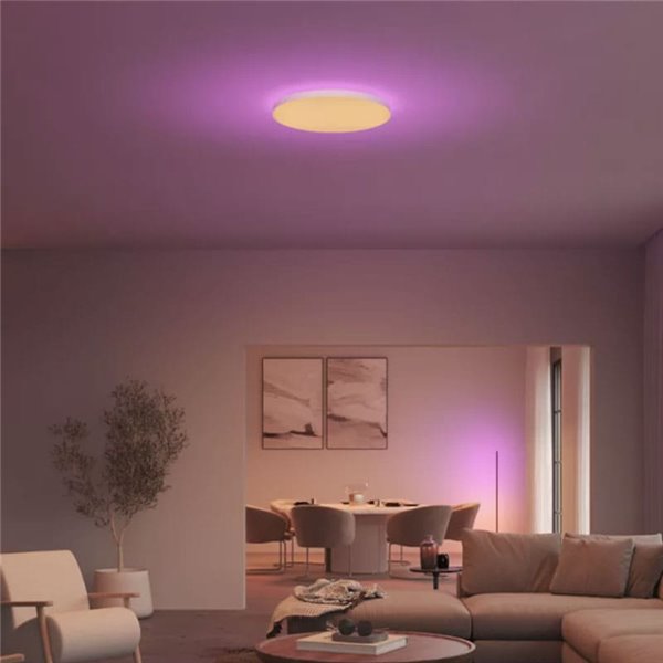 Plafón de techo inteligente LED DATURA Hue slim S, redondo 48W 3300Lm, 2000 - 6500 Hue White Color Ambiance