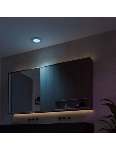 Downlight empotrable inteligente LED Hue WACA Slim, blanco, regulable, 8,3W 1000Lm, 2000 - 6500 Hue White Color Ambiance