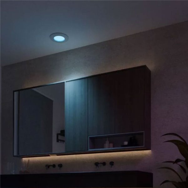 Downlight encastré intelligent Hue WACA Slim LED, blanc, dimmable, 8,3W 1000Lm, 2000 - 6500 Hue White Color Ambiance