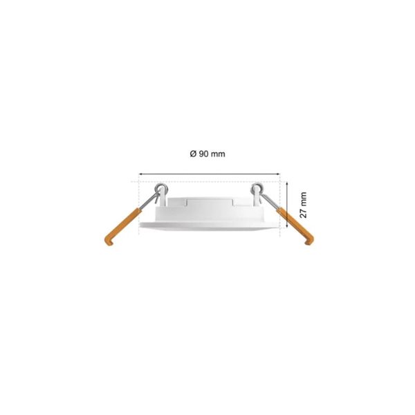 Downlight empotrable inteligente LED Hue WACA Slim, blanco, regulable, 8,3W 1000Lm, 2000 - 6500 Hue White Color Ambiance