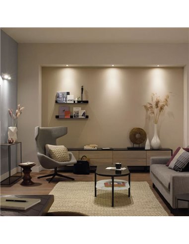 Pacote de 2 lâmpadas inteligentes LED HueWA de ambiente branco GU10, 4,2 W 400Lm, luz branca quente a fria